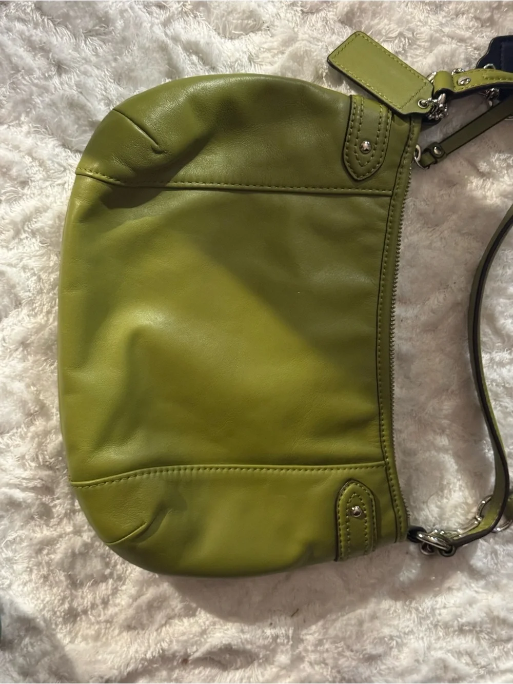Coach Green Leather Crossbody Bag - Women's Shoulder Bag